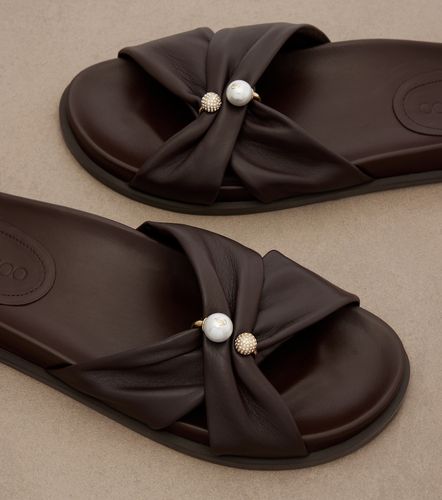 Mules Rafi en cuir à ornements - Jimmy Choo - Modalova