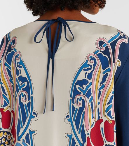 Robe longue Vesta imprimée en soie - La DoubleJ - Modalova