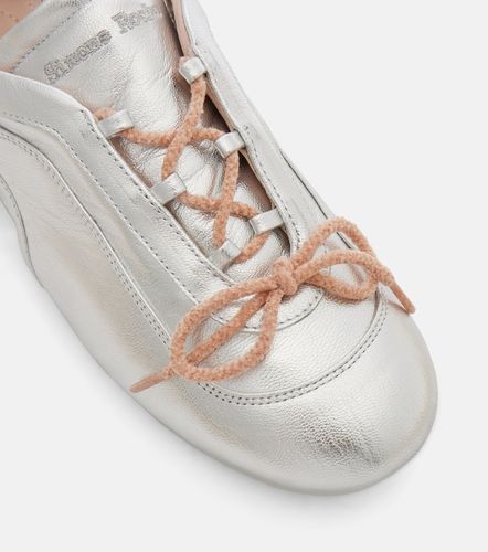 Baskets en cuir métallisé - Simone Rocha - Modalova