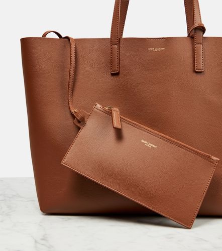 Cabas Shopping E/W en cuir - Saint Laurent - Modalova