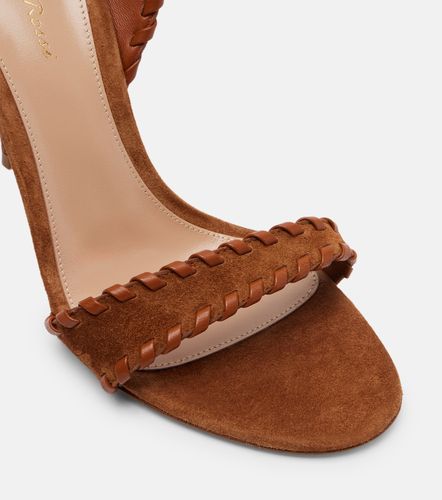 Sandales slingback en daim et cuir - Gianvito Rossi - Modalova