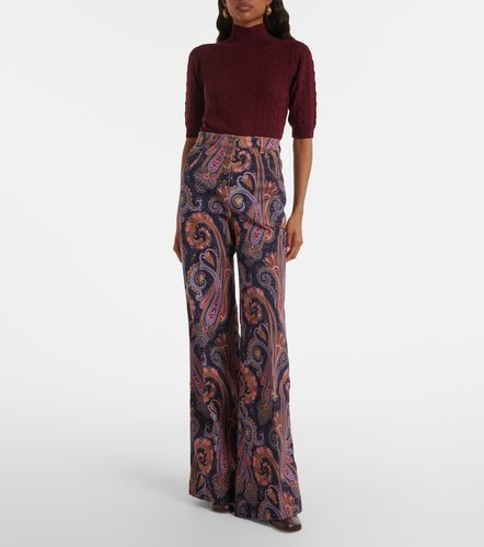 Pantalon évasé en coton mélangé - Etro - Modalova