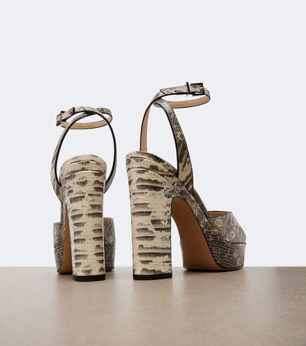 Sandales à plateau After 9 en cuir - Fendi - Modalova