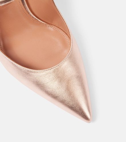 Mules Bellezza 85 en cuir métallisé - Aquazzura - Modalova
