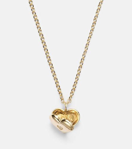 Collier Wallpaper Heart en or 14 ct et diamants - Sydney Evan - Modalova