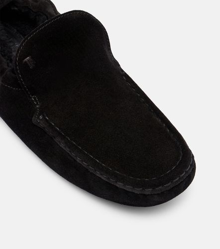 Mocassins Gommino en daim et shearling - Tod's - Modalova