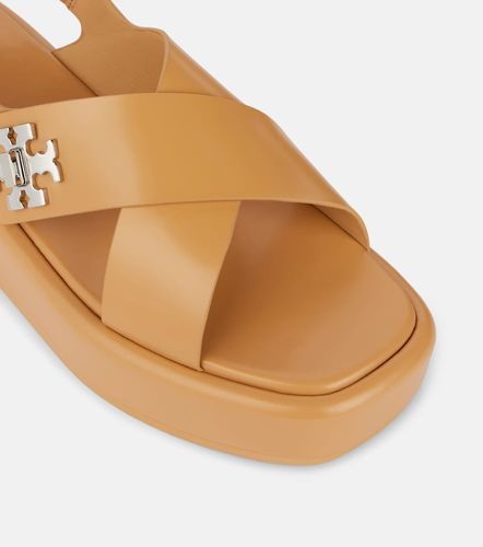 Sandales T Lock 40 à plateforme en cuir - Tory Burch - Modalova