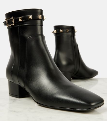 Bottines Rockstud 40 en cuir - Valentino Garavani - Modalova
