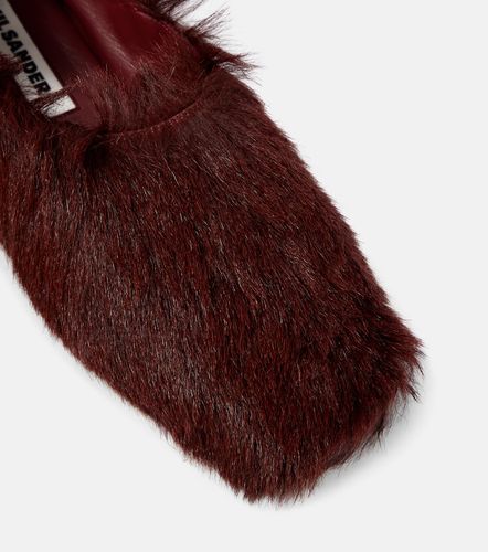 Chaussures plates en cuir façon poulain - Jil Sander - Modalova