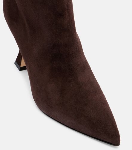 Bottes Miralonepla 90 en daim - Manolo Blahnik - Modalova