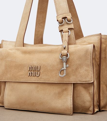 Sac porté épaule Utilitaire en daim - Miu Miu - Modalova