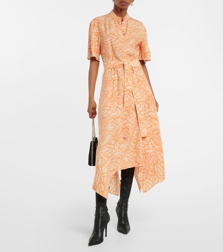 Robe asymétrique en soie imprimée - Stella McCartney - Modalova