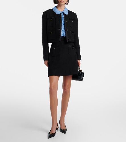 Blouse semi-transparente en soie à volants - Dolce&Gabbana - Modalova