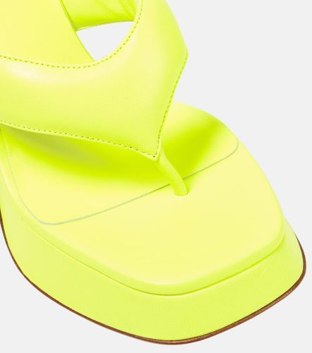 Mules Gia 17 à plateau en cuir - Gia Borghini - Modalova