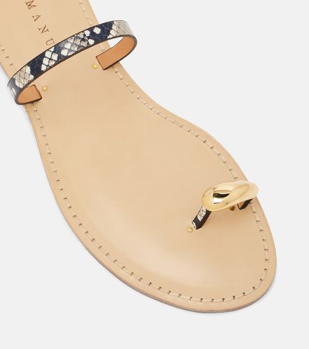 Mules Kibera en cuir façon serpent - Amanu - Modalova