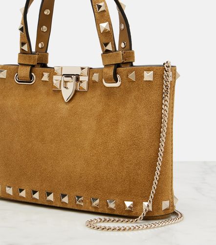Sac à main Rockstud Mini en daim - Valentino Garavani - Modalova