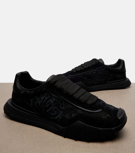 Baskets Runner en dentelle et cuir - Dolce&Gabbana - Modalova