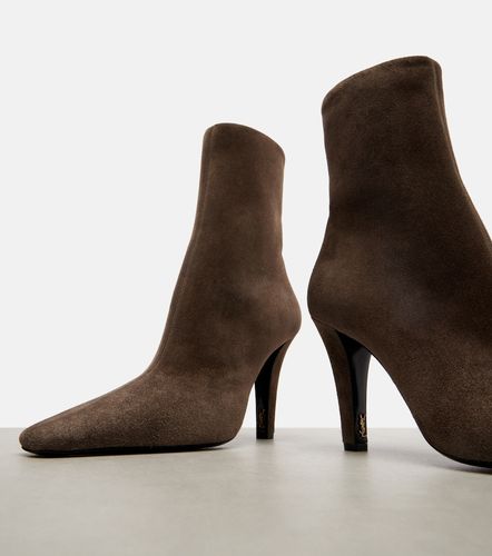 Bottines Jill 95 en daim - Saint Laurent - Modalova