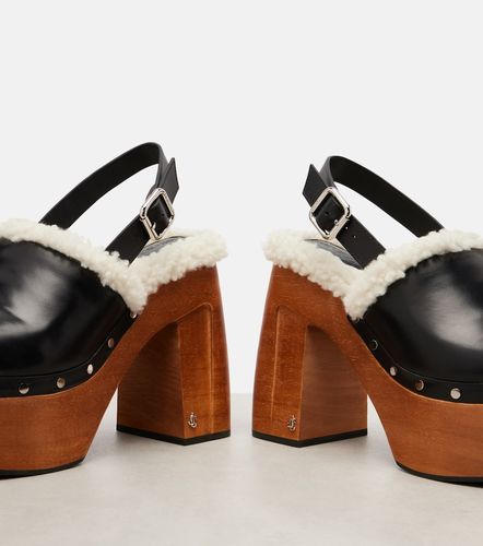 Escarpins Alida 135 à plateforme en cuir - Jimmy Choo - Modalova