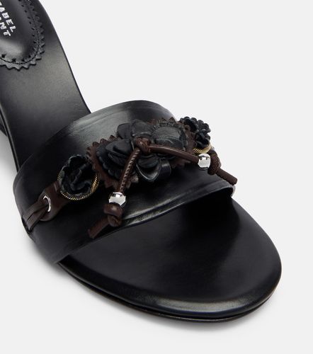 Mules compensées Anee en cuir - Isabel Marant - Modalova