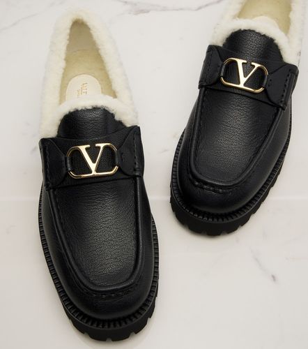 Mocassins VLogo en cuir - Valentino Garavani - Modalova