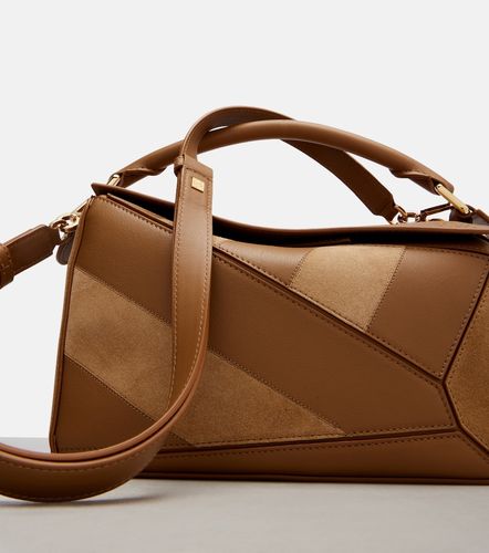 Sac à main Puzzle Small en cuir et daim - Loewe - Modalova