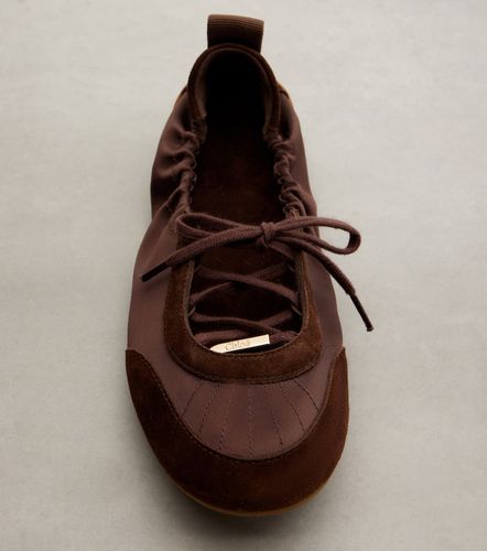 Chloé Ballerines Chloé Kick en satin et daim - Chloe - Modalova