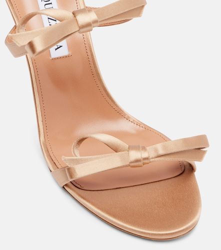 Aquazzura Mules Soave 85 en satin - Aquazzura - Modalova