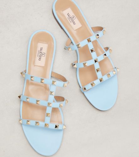Mules Rockstud en cuir - Valentino Garavani - Modalova