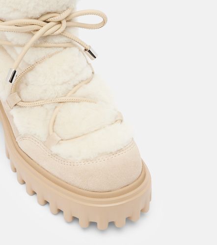 Bottines H700 en daim et shearling - Hogan - Modalova