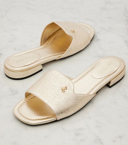 Mules Dina en cuir métallisé - Jimmy Choo - Modalova