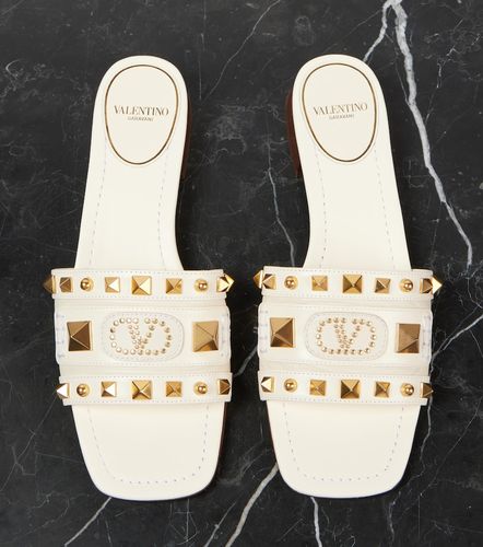 Mules Plaster Caster en cuir - Valentino Garavani - Modalova