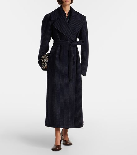 Manteau rayé en laine - Dries Van Noten - Modalova