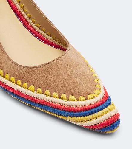 Escarpins Peggy en daim et raphia - Gabriela Hearst - Modalova