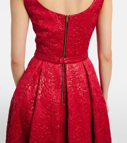 Robe midi Asher en jacquard à fleurs - Safiyaa - Modalova