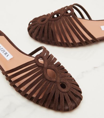 Mules Sweet Surrender en daim - Aquazzura - Modalova