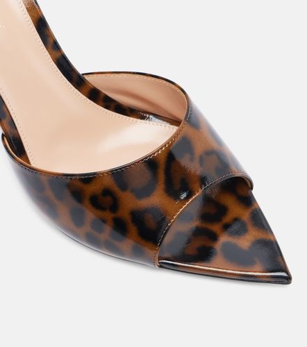 Mules Elle 85 à motif léopard - Gianvito Rossi - Modalova