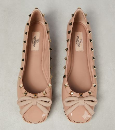 Ballerines Rockstud en cuir verni - Valentino Garavani - Modalova