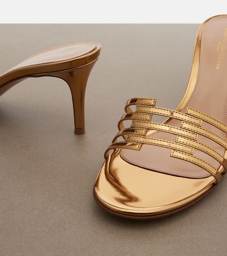 Mules en cuir métallisé - Gianvito Rossi - Modalova