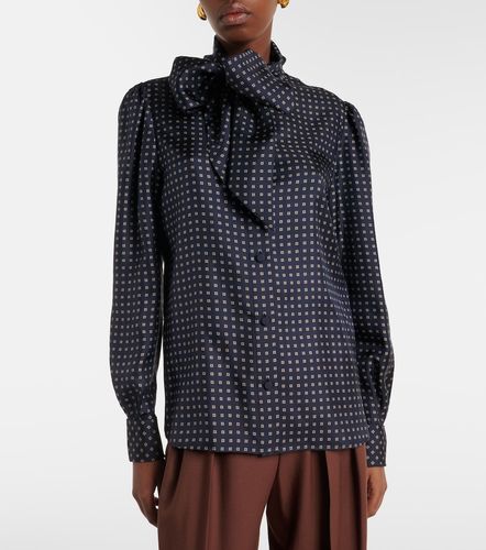Blouse en soie imprimée - Saint Laurent - Modalova