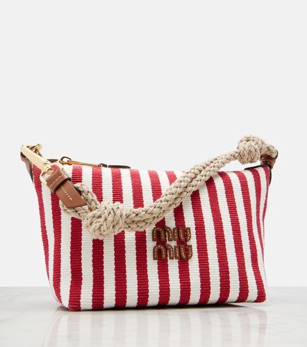 Miu Miu Sac en coton à rayures - Miu Miu - Modalova