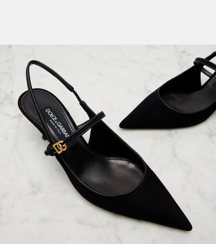 Escarpins slingback en daim - Dolce&Gabbana - Modalova