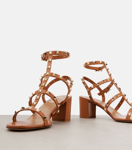 Sandales Rockstud en cuir - Valentino Garavani - Modalova