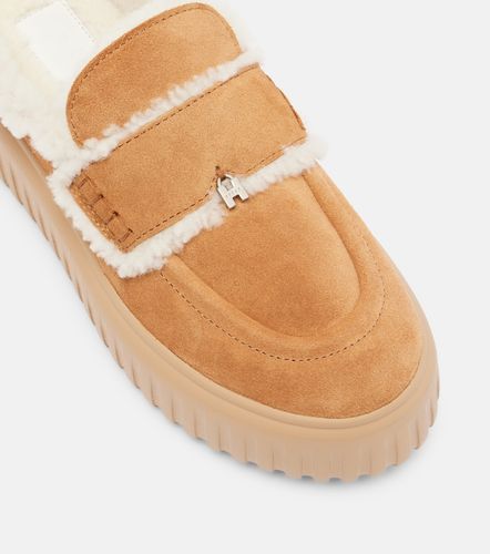 Hogan Mules en daim et shearling - Hogan - Modalova