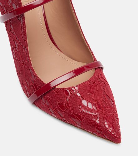 Mules Maureen 85 en dentelle et cuir - Malone Souliers - Modalova