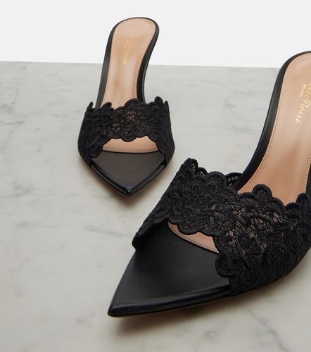 Mules Yvonne en dentelle - Gianvito Rossi - Modalova