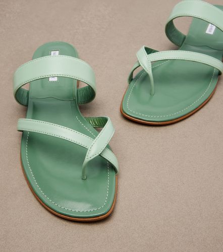 Mules Susaflat en cuir - Manolo Blahnik - Modalova