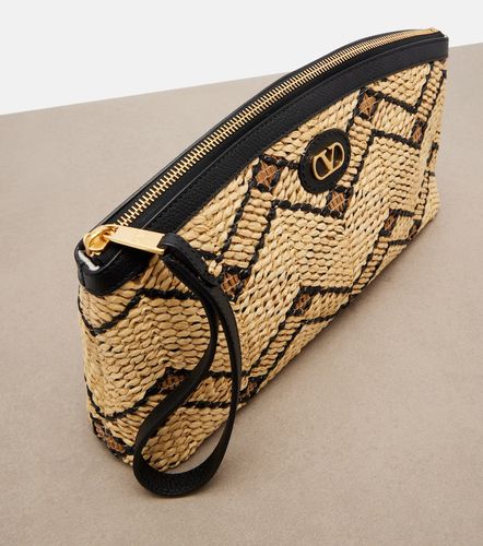Pochette VLogo Small en raphia - Valentino Garavani - Modalova