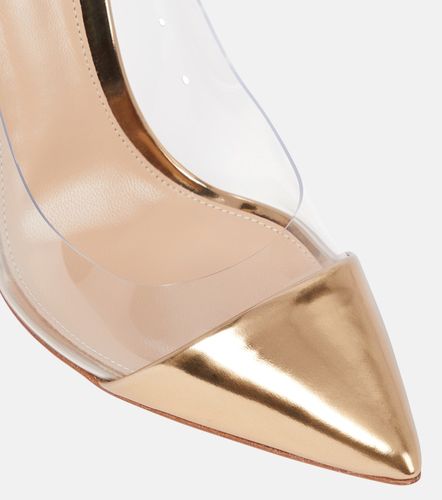 Escarpins Plexi 105 en cuir verni et PVC - Gianvito Rossi - Modalova