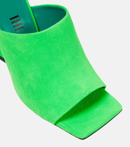 Mules compensées Cheope en daim - The Attico - Modalova